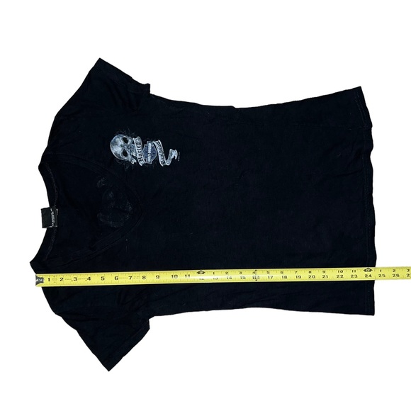 Harley Davidson Skull Angel San Diego California Motorcycle T-Shirt Black V-Neck - Picture 12 of 16